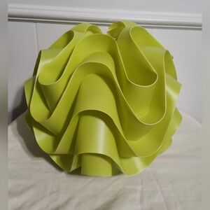 VTG ACRYLIC PENDANT CEILING LIGHT FIXTURE LAMP SHADE GREEN BALL‎ DESIGN SPENCERS